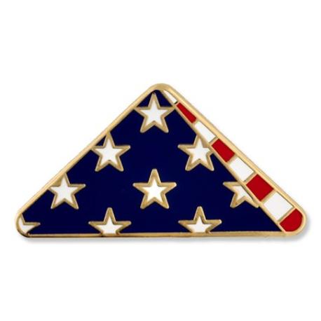     Folded Flag Pin on Card