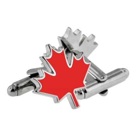     Canadian Maple Leaf Cufflink Set