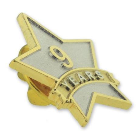     Years of Service Star Pin - 9 Years