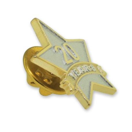     Years of Service Star Pin - 20 Years