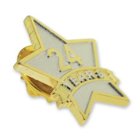     Years of Service Star Pin - 24 Years