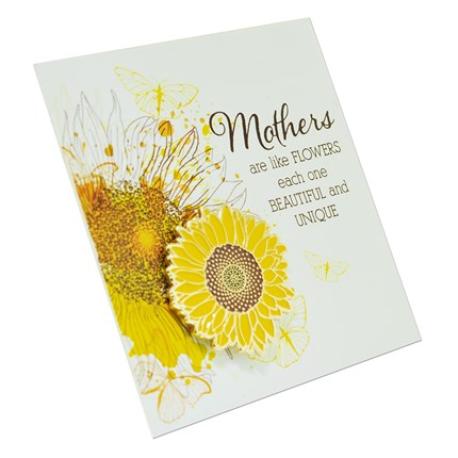     Mothers are like Flowers Pin on Card