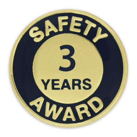     Safety Award Pin - 3 Years