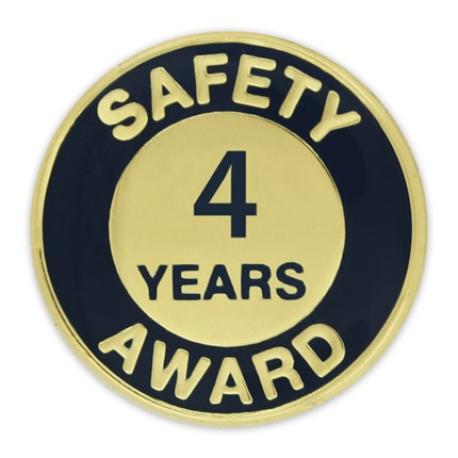     Safety Award Pin - 4 Years