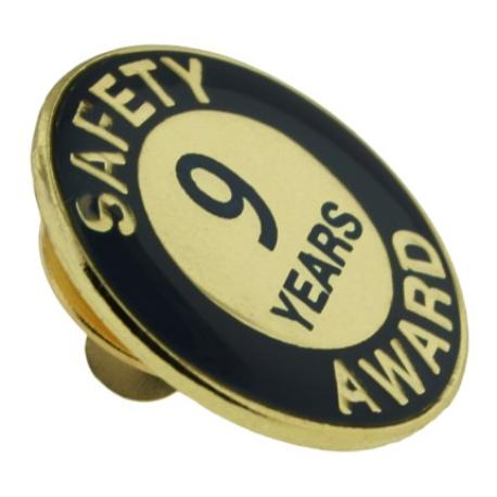     Safety Award Pin - 9 Years