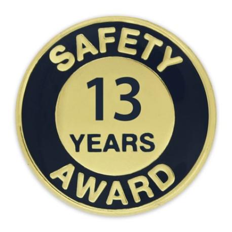     Safety Award Pin - 13 Years