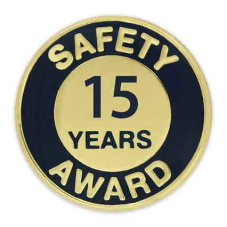     Safety Award Pin - 15 Years