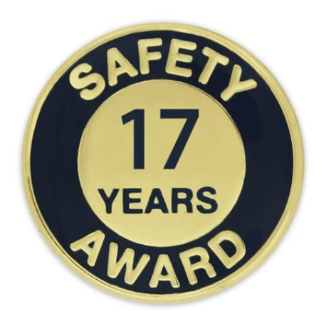     Safety Award Pin - 17 Years