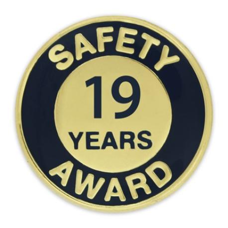     Safety Award Pin - 19 Years