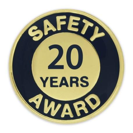     Safety Award Pin - 20 Years