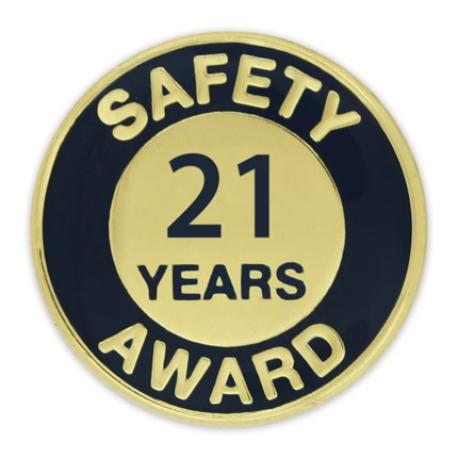     Safety Award Pin - 21 Years