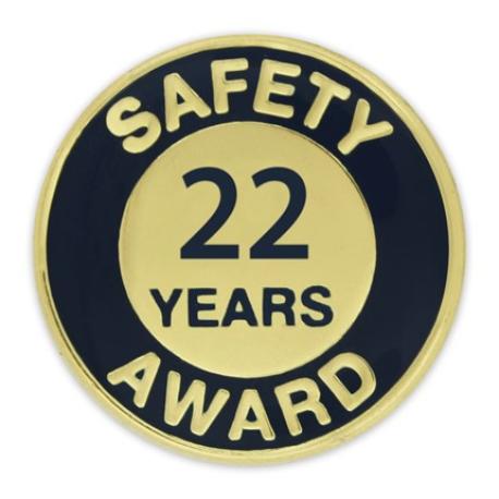     Safety Award Pin - 22 Years