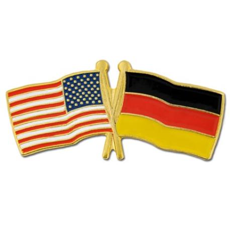     USA and Germany Flag Pin