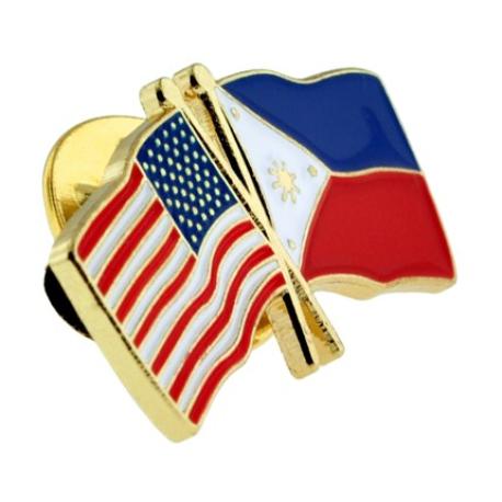     USA and Philippines Flag Pin