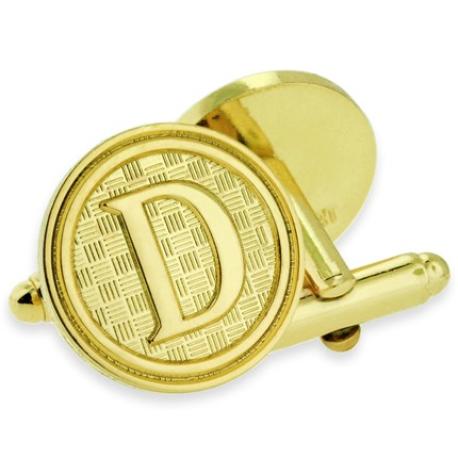     Letter D Cufflink Set