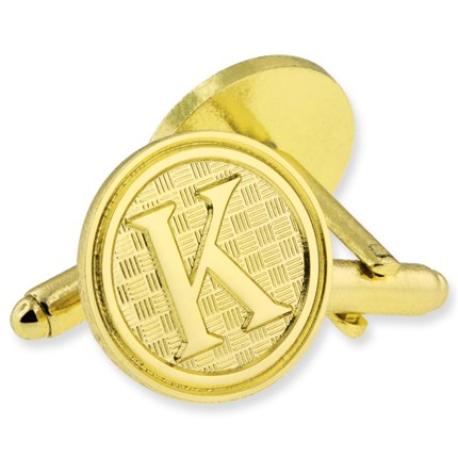     Letter K Cufflink Set