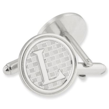     Letter L Cufflink Set