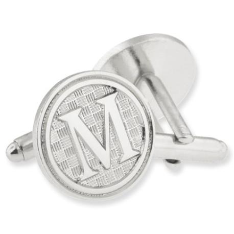     Letter M Cufflink Set