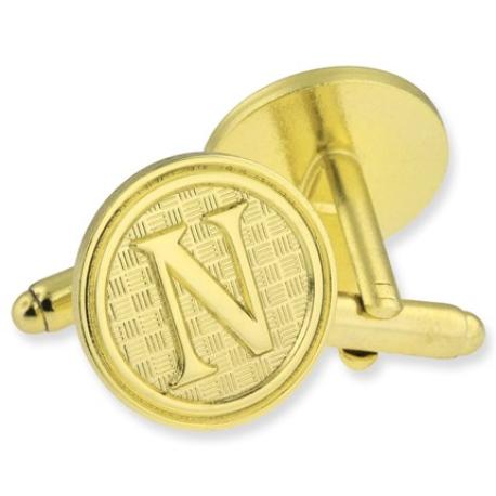     Letter N Cufflink Set