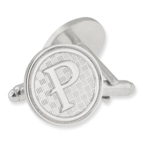     Letter P Cufflink Set