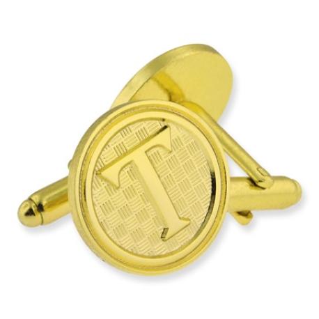     Letter T Cufflink Set