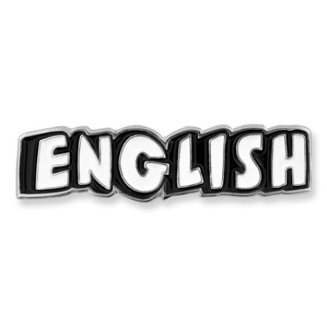     English Word School Pin