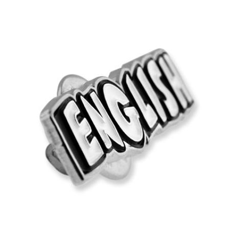     English Word School Pin