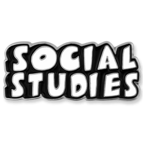     Social Studies Word School Pin