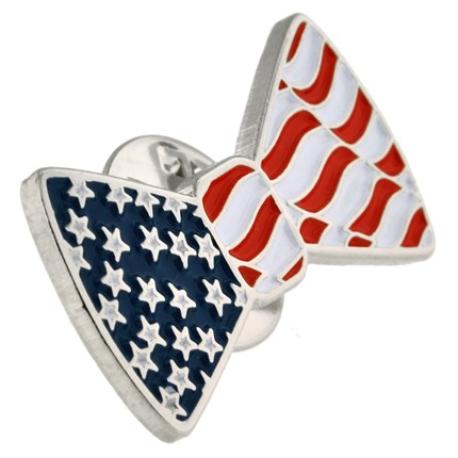     Patriotic Bow Tie Pin