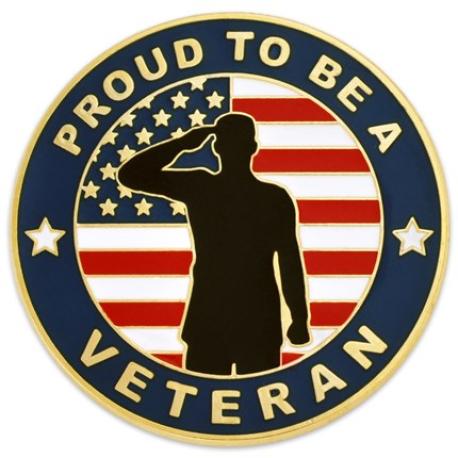     Made in the U.S.A. Veteran Pin