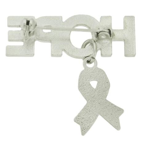     Hope Pin with Blue Ribbon Charm