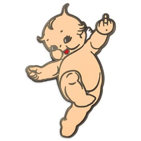     Naughty Kewpie Doll Pin