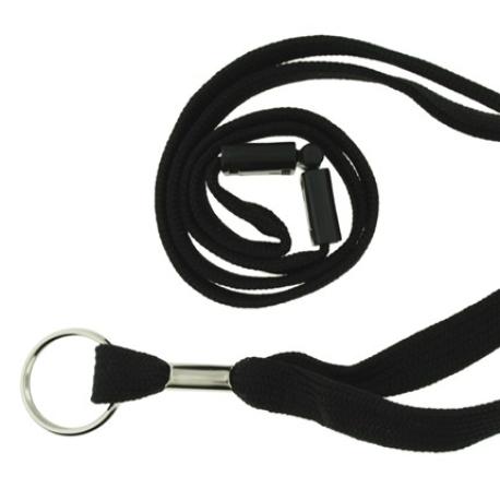     Tube Lanyard with Split Key Ring and Breakaway