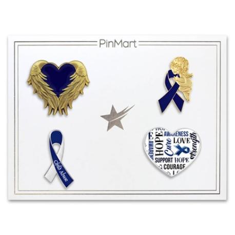     Child Abuse Awareness 4-Pin Set