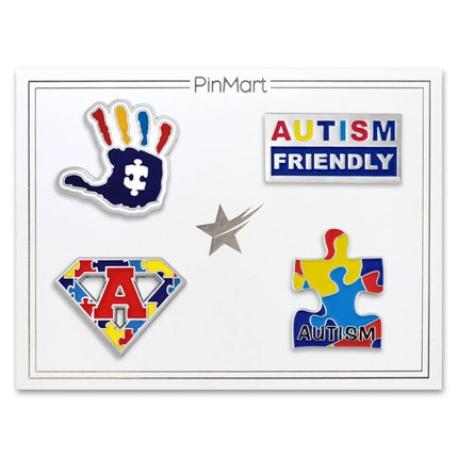     Autism Awareness 4-Pin Set