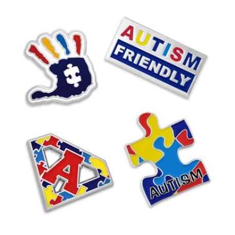     Autism Awareness 4-Pin Set