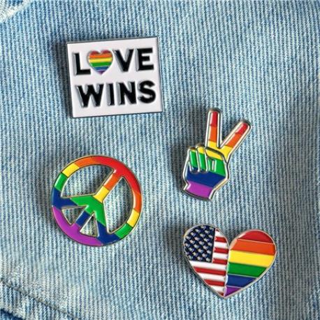     Rainbow Pride 4-Pin Set