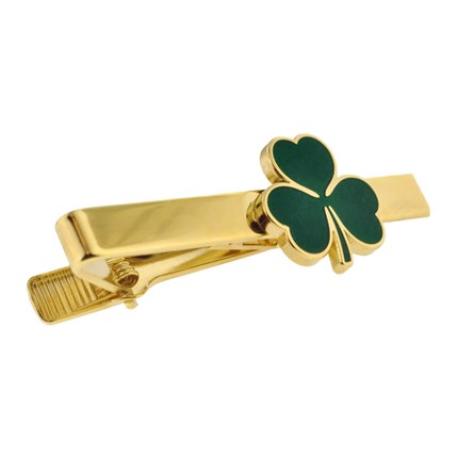     Shamrock Tie Clip and Cufflinks Set