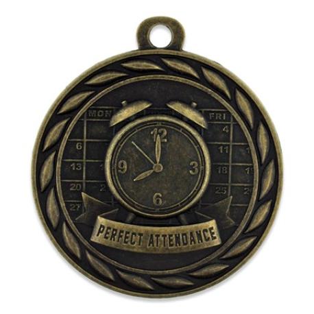     Perfect Attendance Medal - Engravable