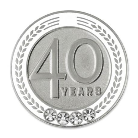     Years of Service Pin - 40 Years