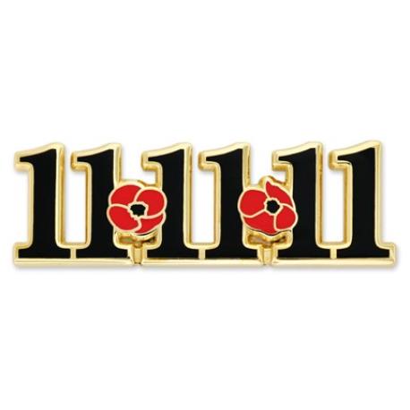     11-11-11 Remembrance Day Pin and Card