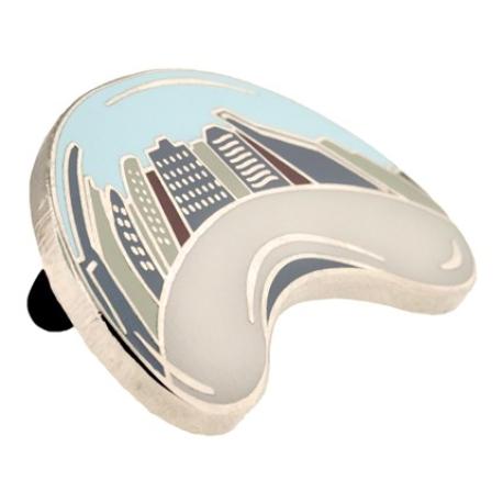     Chicago Bean and Flag 2-Pin Set