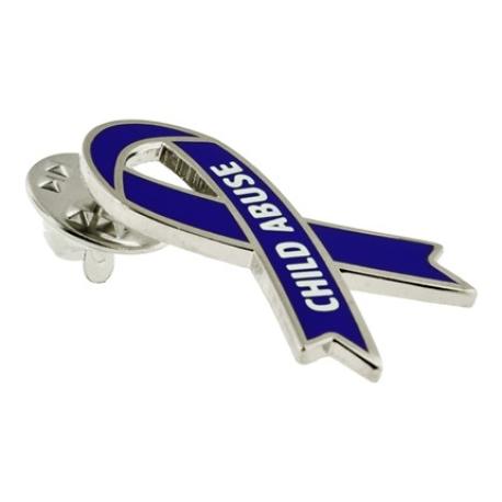     Awareness Ribbon Pin - Child Abuse