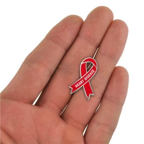     Awareness Ribbon Pin - Heart Disease