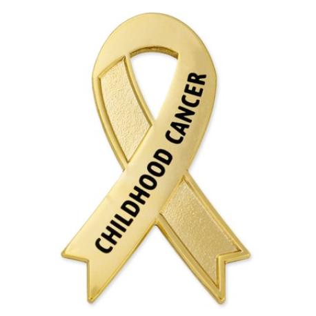     Awareness Ribbon Pin - Childhood Cancer