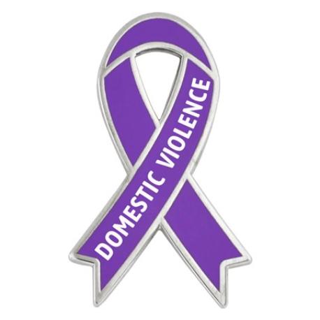     Awareness Ribbon Pin - Domestic Violence