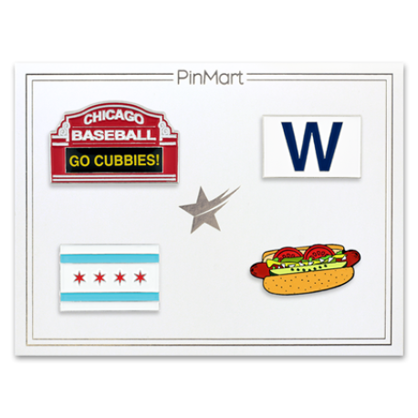     Chicago Baseball 4-Pin Set