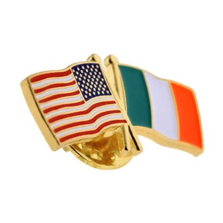     USA and Ireland Flag Pin