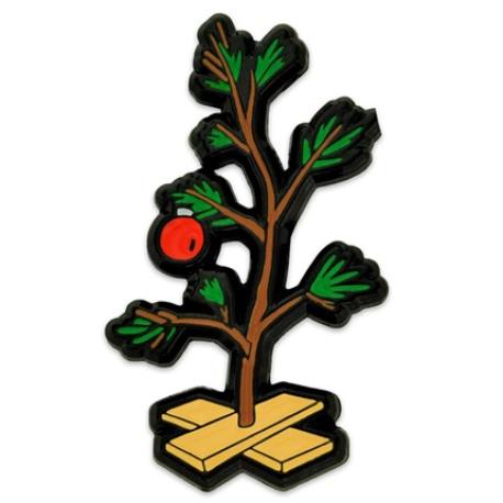     Sad Christmas Tree Pin