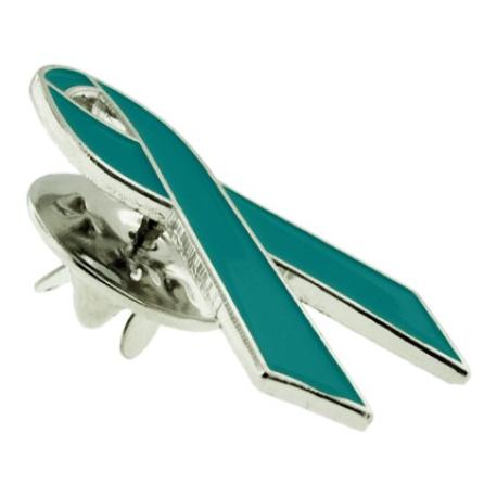     Teal Ribbon Pin